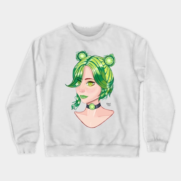 lemon girl Crewneck Sweatshirt by Artlovelight